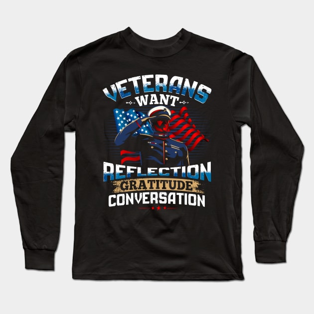 veterans day gifts Long Sleeve T-Shirt by Jandjprints